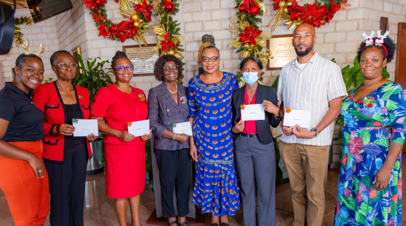 Central Bank of Barbados Spreads Christmas Cheer to Five St. Michael Schools